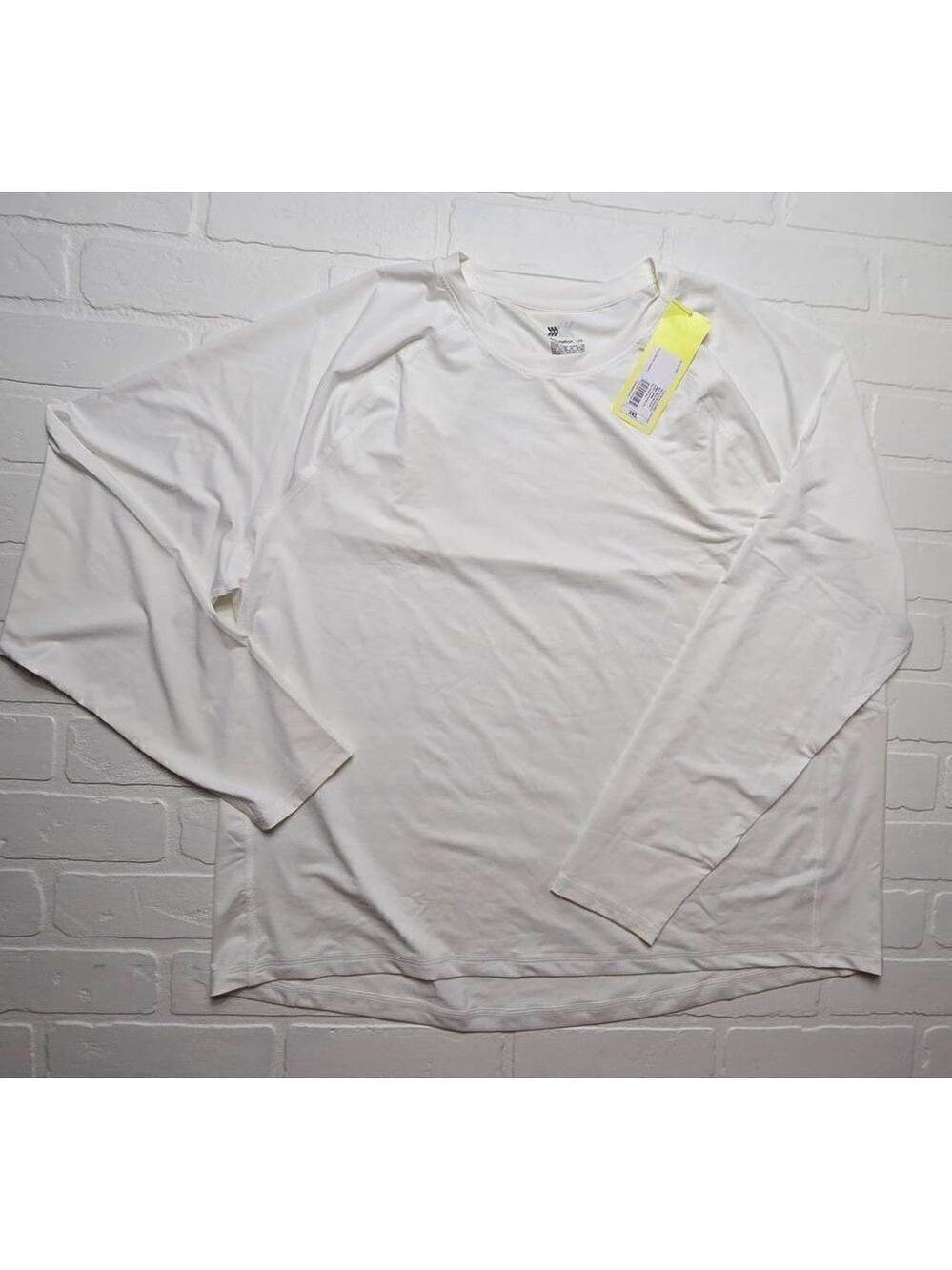 All In Motion Womens White Moisture Wicking Long Sleeve Top 3XL